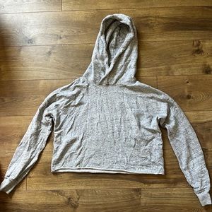 American Eagle grey crop sweatshirt